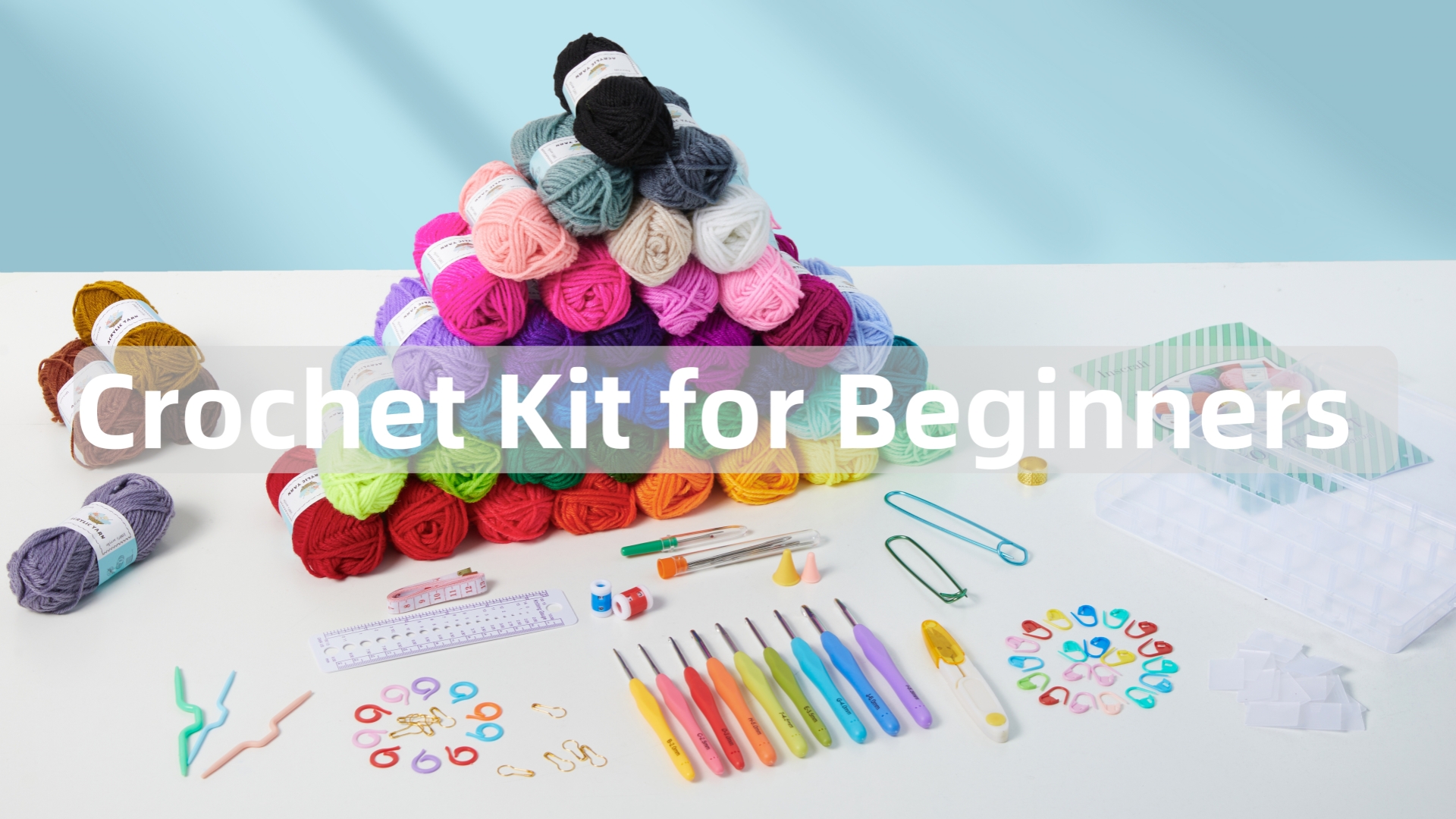 Amazon.com: INSCRAFT 113 Piece Crochet Kit with Yarn Set– 1600