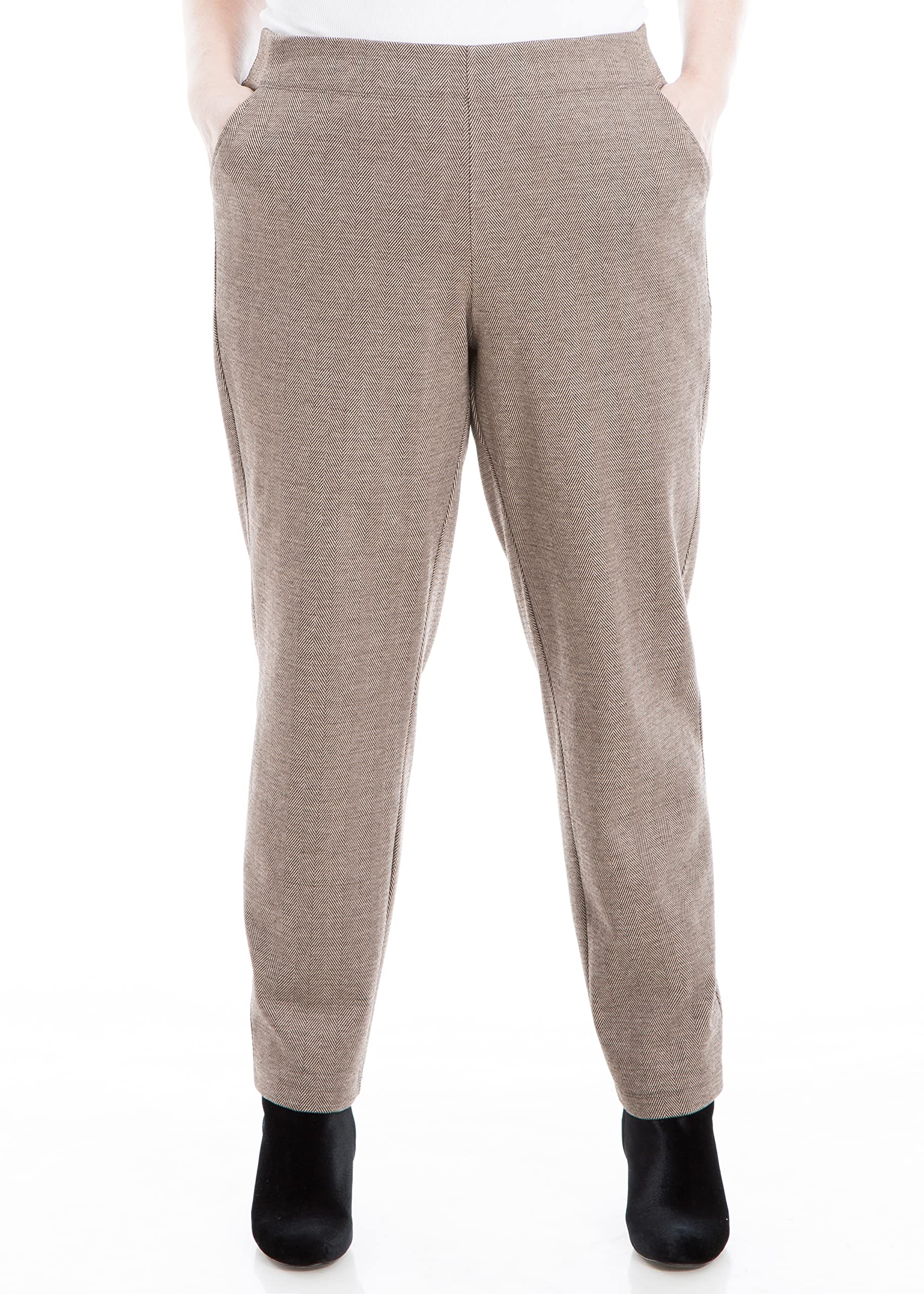 Max Studio Womens Plus Size Slim Double Knit Pant