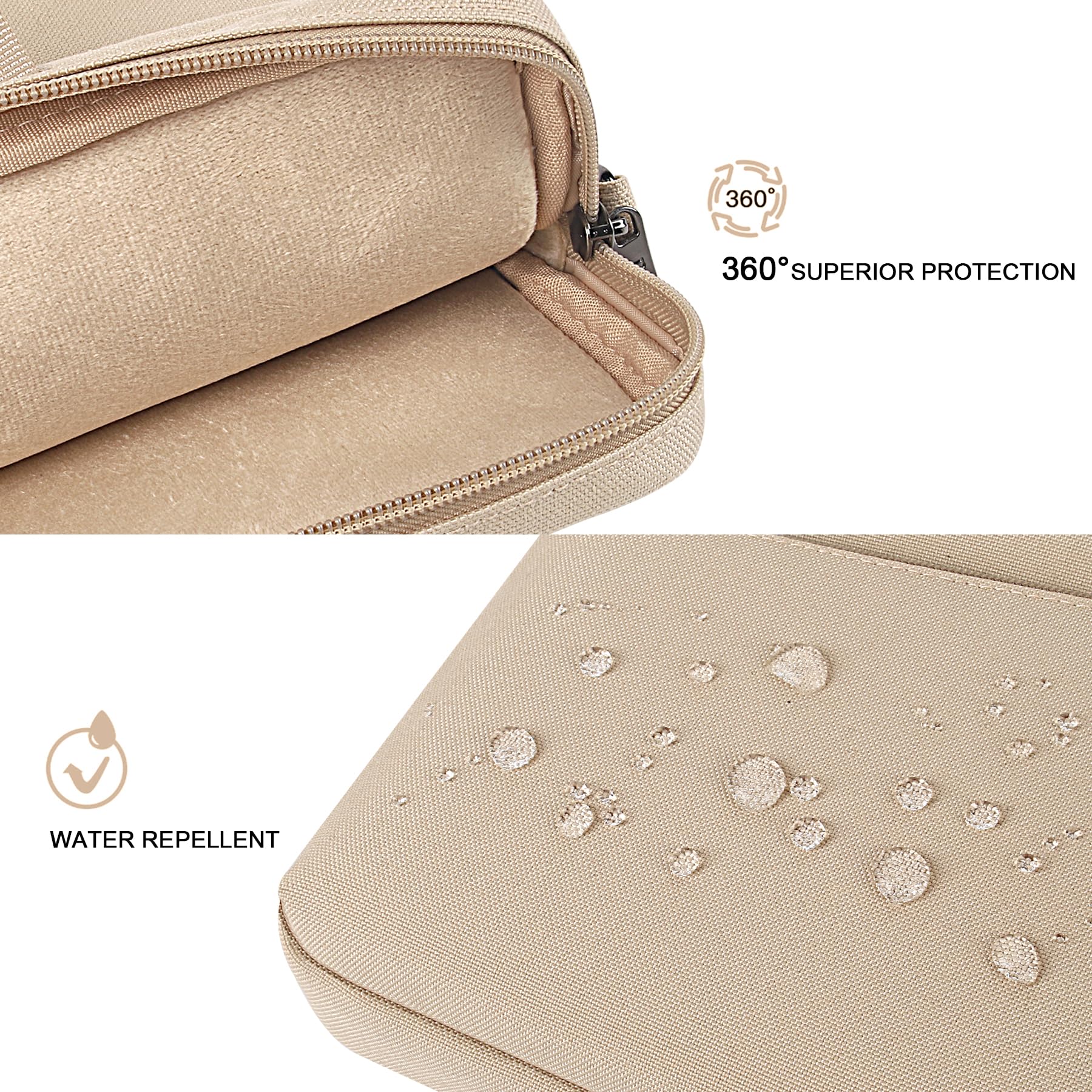 Sacoche Ordinateur Portable 17 Pouces DOMISO - Imperméable Anti-Choc Avec Bandoulière | Rose