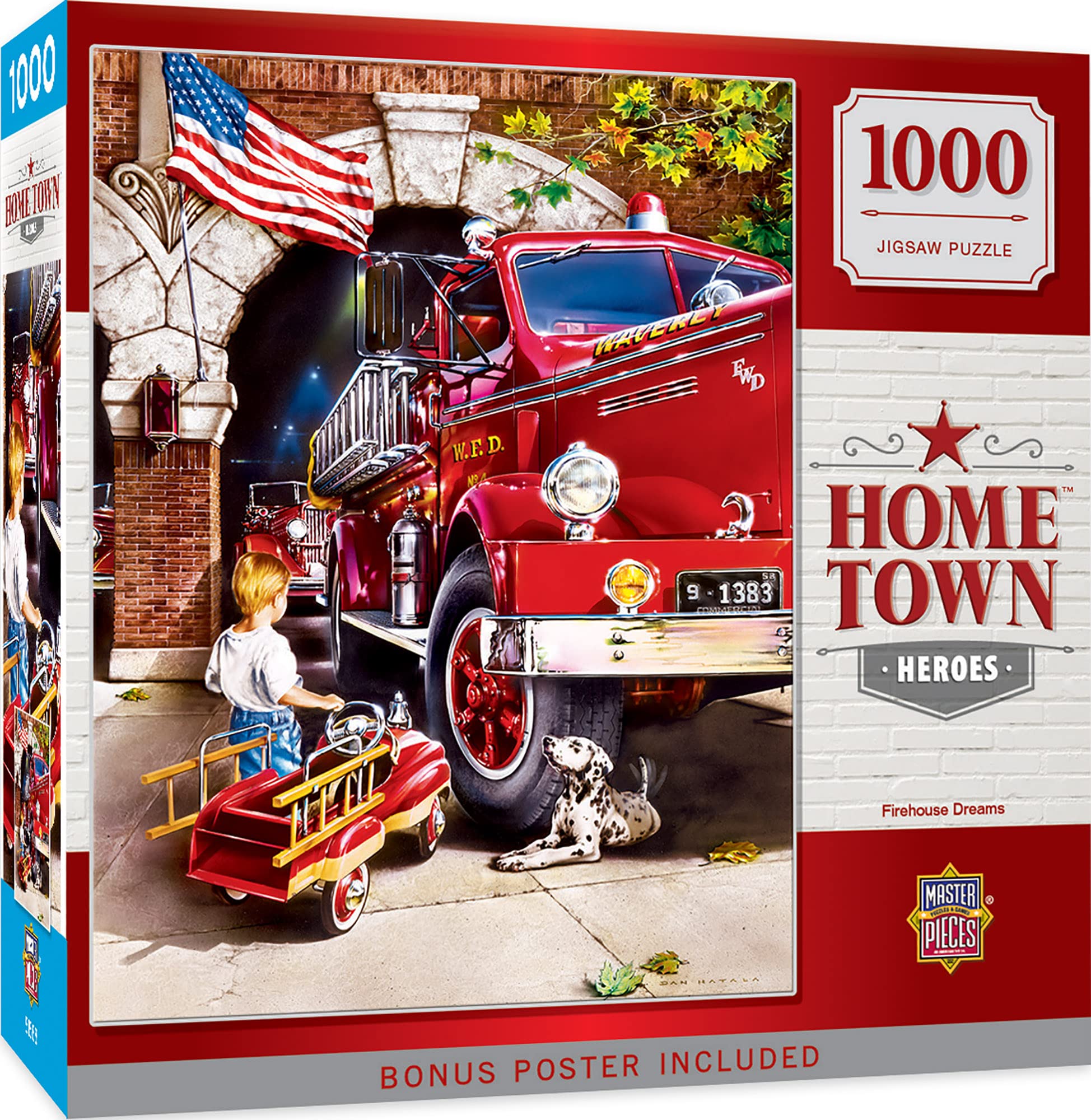 MasterPieces 1000 Piece Jigsaw Puzzle for Adult, Family, Or Kids - Firehouse Dreams - 19.25"X26.75" - Family Owned American Puzzle Company