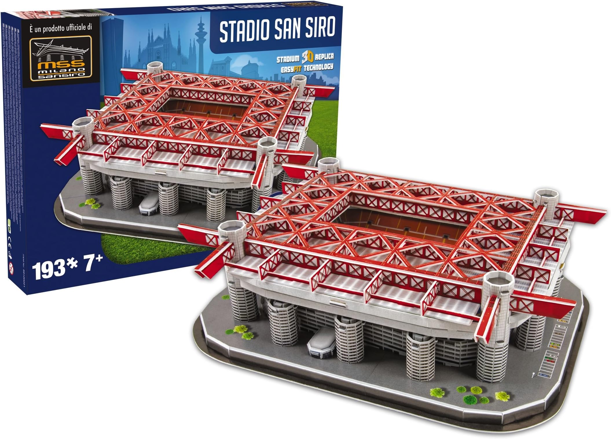 NANOSTAND San Siro Inter De Milan Puzzle - Red/Grey, Size One