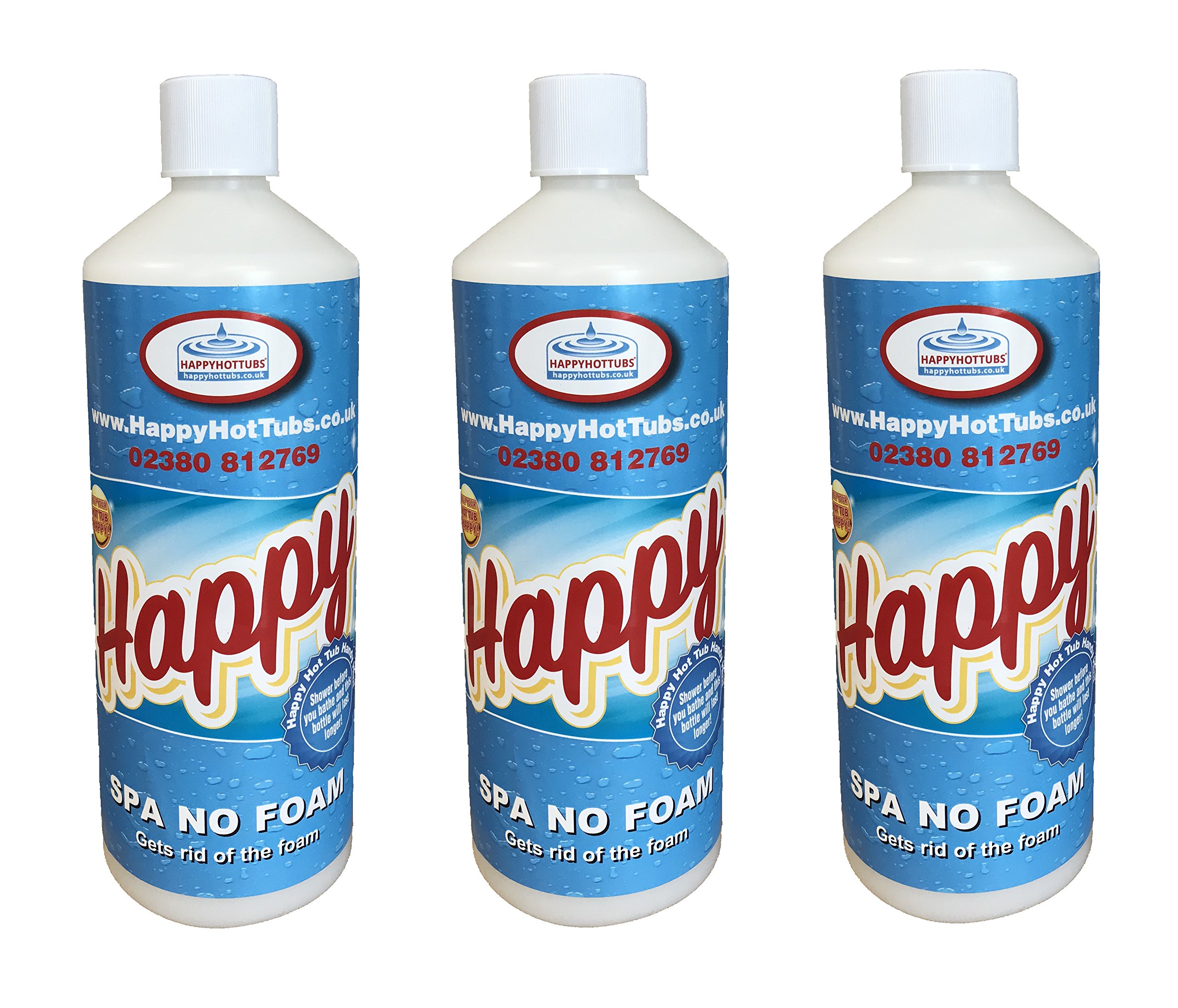Happy Hot Tubs 3l No Foam Away Anti Foamer Fix Foaming Chemicals Hot Tub Spa Hottub Spas โ image 1