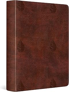 ESV Single Column Journaling Bible (TruTone, Chestnut, Leaves Design)