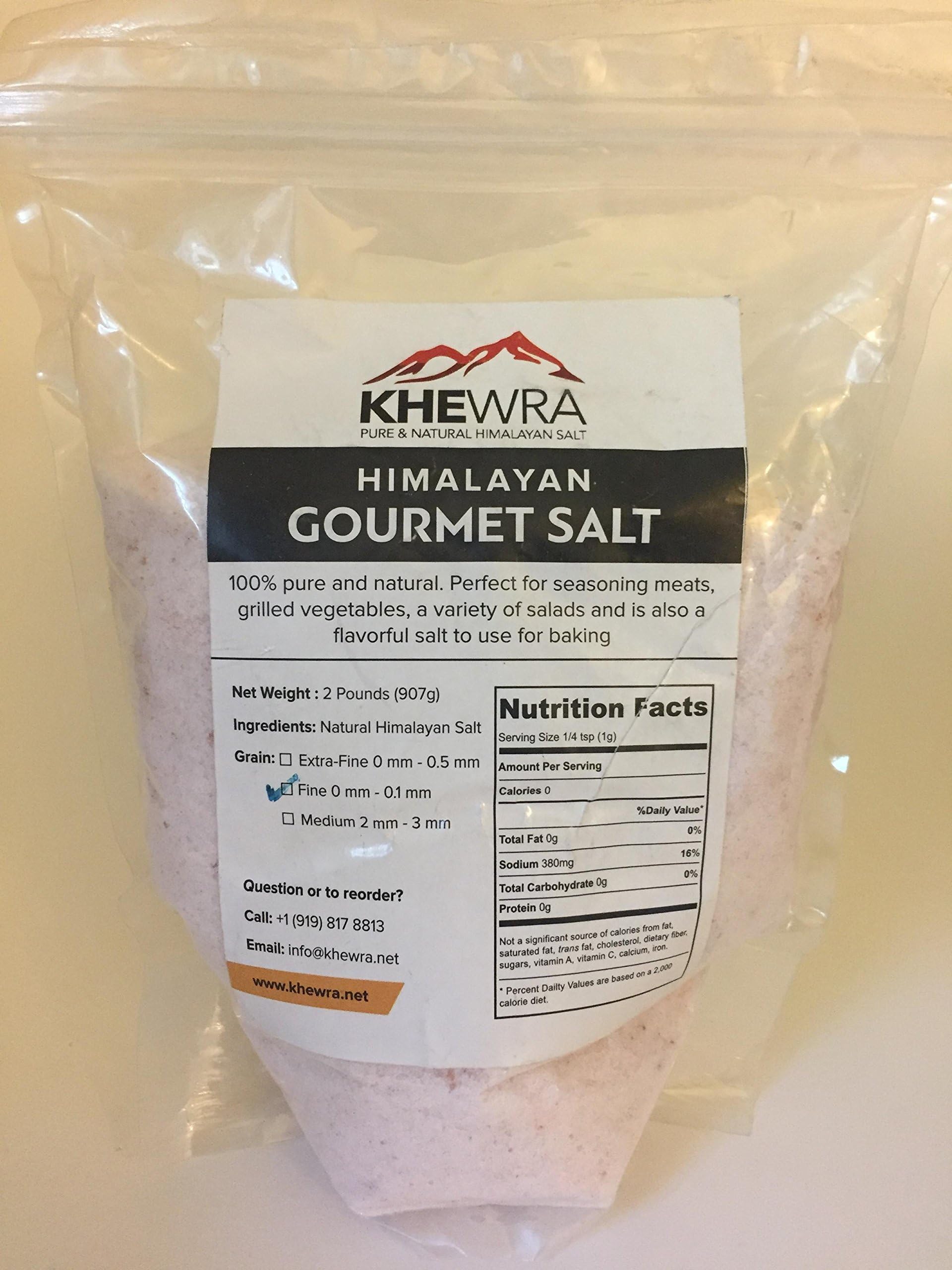 Khewra Himalayan Gourmet Salt (2lbs Bag Fine Grain)