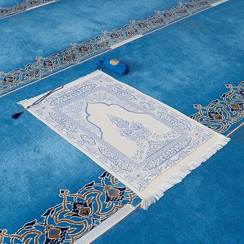 Miniatura 2 de Alfombra de oración  Alfombra de oración musulmana  Tapete de oración  Bolsa de viaje y cuentas de oración  Regalos musulmanes para hombres, mujeres