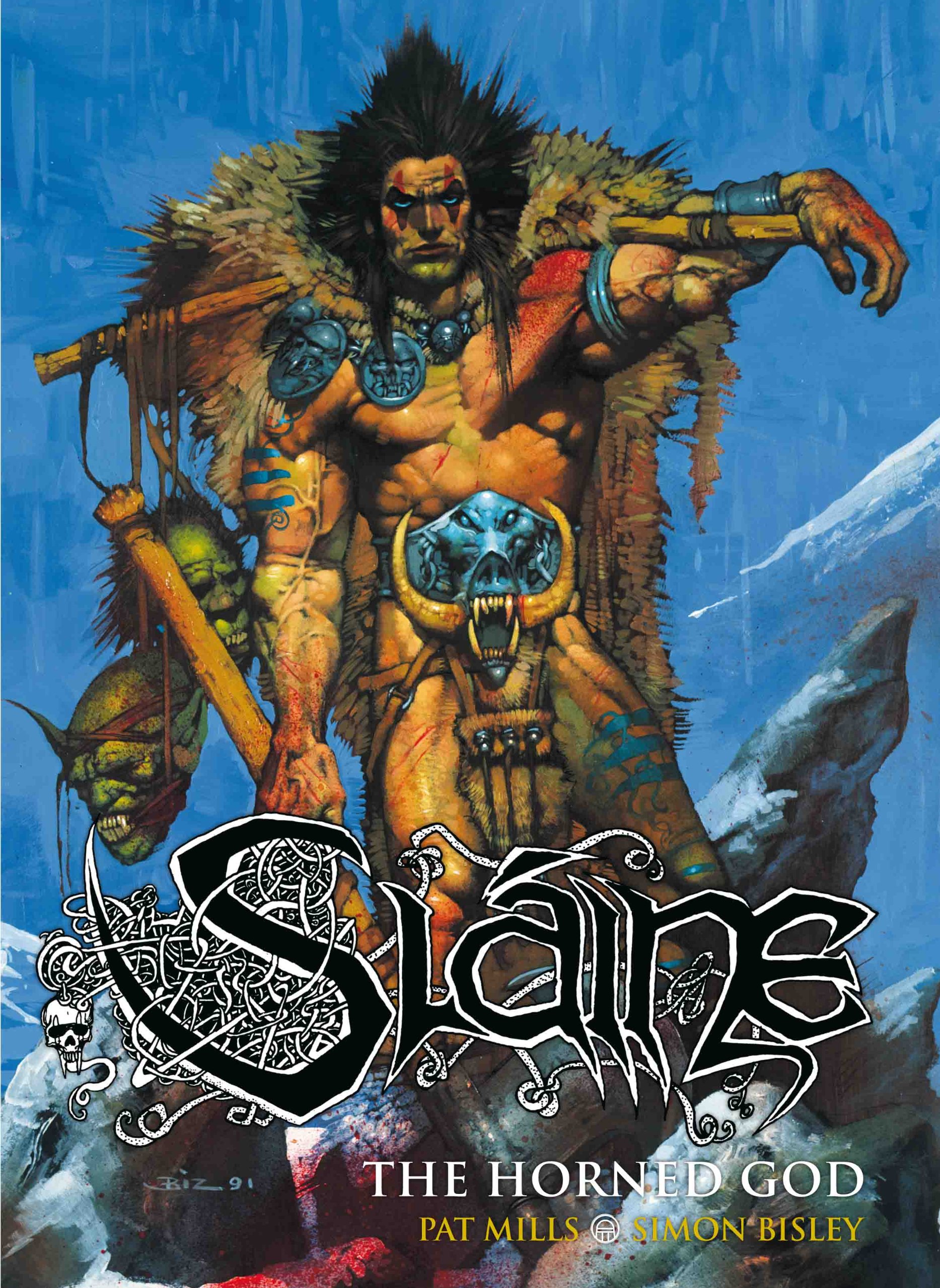 Slaine The Horned God livre fantasy mythologie celtique comic strip anglais original