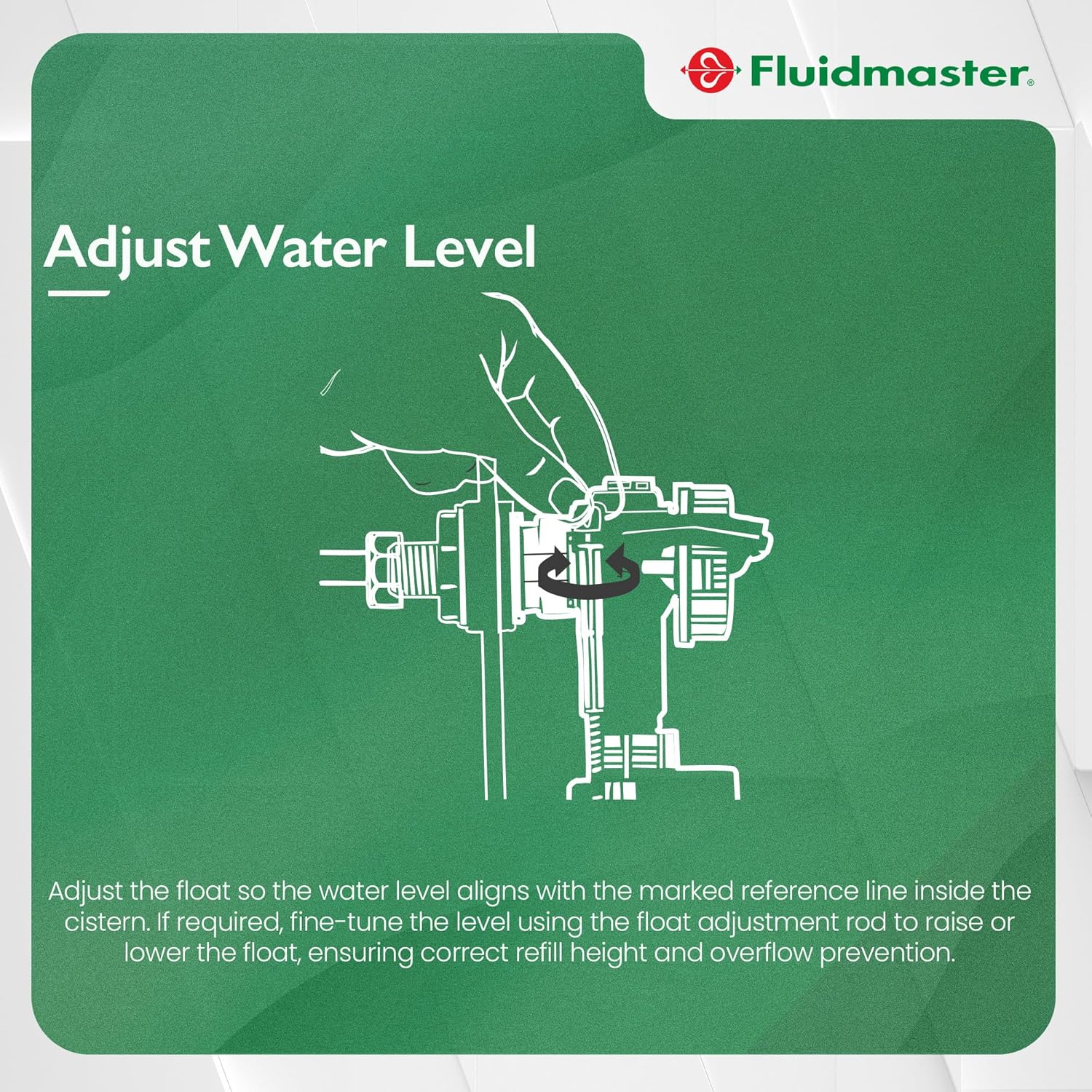 Fluidmaster Side Entry Fill Valve 1/2" Plastic Shank
