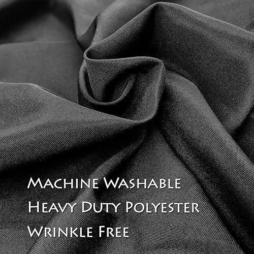 Miniatura 2 de Craft And Party - 10 manteles rectangulares ajustables de alta calidad para el hogar, fiesta, boda o restaurante (6 pies ajustados, negro)