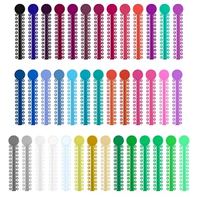 Orthodontic Ligature Ties, Multi-Color Orthodontic Elastomeric O-Rings Braces Rubber Bands, Assorted Dental Ligature Elastic Rubber Ties, 1040 Pcs