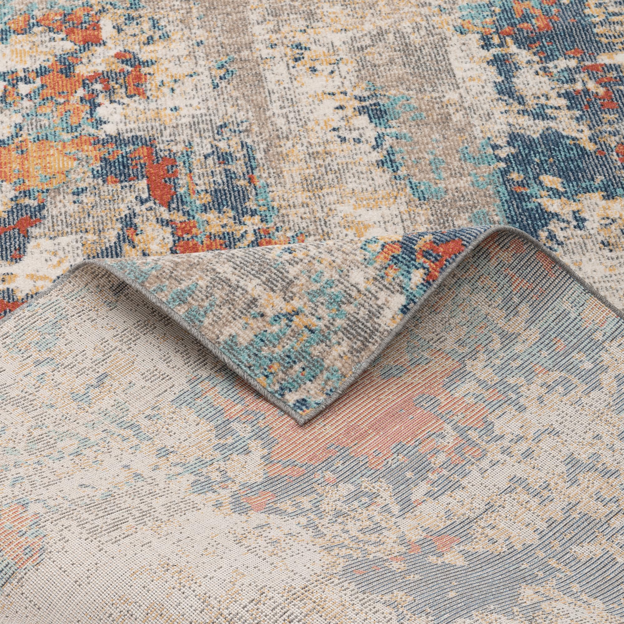 Pergamon Lagos - Tapis de Design d'intérieur/extérieur - Vintage Rouille - 5 Tailles