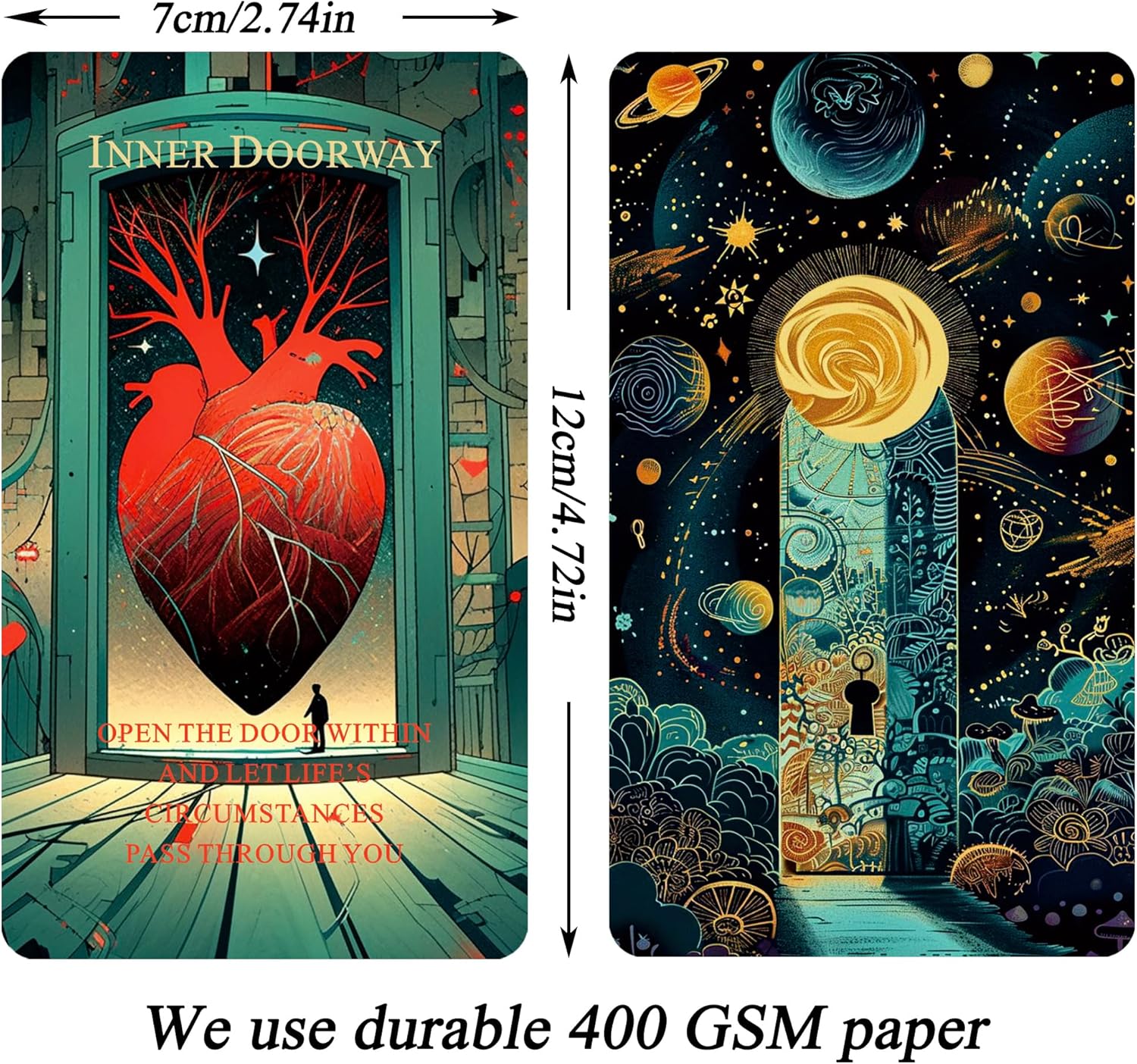 Seeds of Stardust Oracle Deck, Cosmic Oracle Cards for Intuition, 80 Tarot Cards for Divine Guidance and Higher Self Messages - Image 4