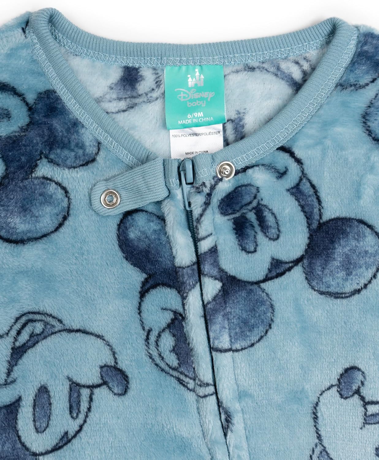 Disney Baby Boys Long Sleeve Footed Sleep and Play Coveralls