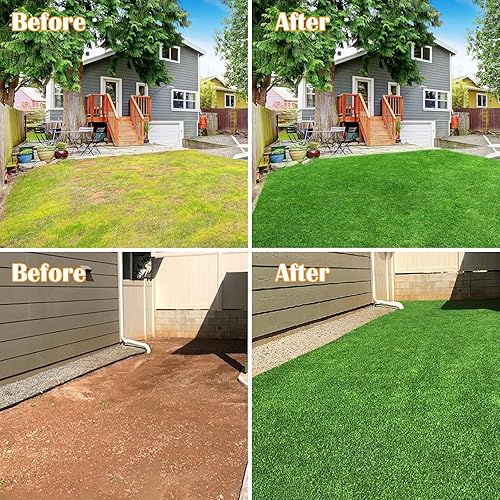 Miniatura 7 de Weidear Hierba artificial de 6 x 40 pies alfombra de césped sintético de 138 pulgadas alfombra de césped sintético de 4 tonos césped artificial