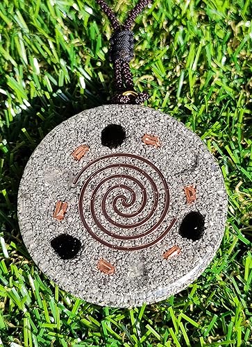 Miniatura 11 de Sacred Geometry Orgone Reversible Pendant Necklace LARGE 2.25 inch 10.7cm (Star of David & Flower of Life)