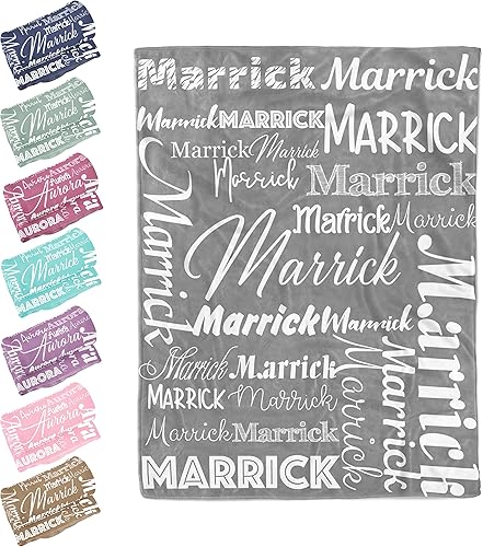 Sweewind Manta personalizada para niños, mantas de bebé personalizadas para niños y niñas, manta personalizada para bebés y niñas, manta de bebé