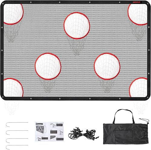 Miniatura 8 de AKOZLIN Las hojas de objetivo de redes de campo de fútbol se adhieren a tu objetivo para obtener la máxima precisión para compañeros de