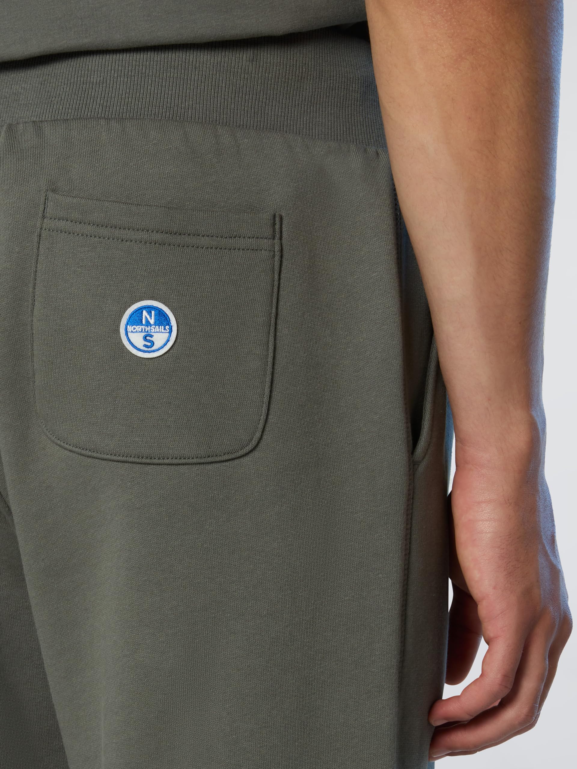 NORTH SAILS Pantaloni Jogging Uomo in Felpa di Cotone Organico con Logo