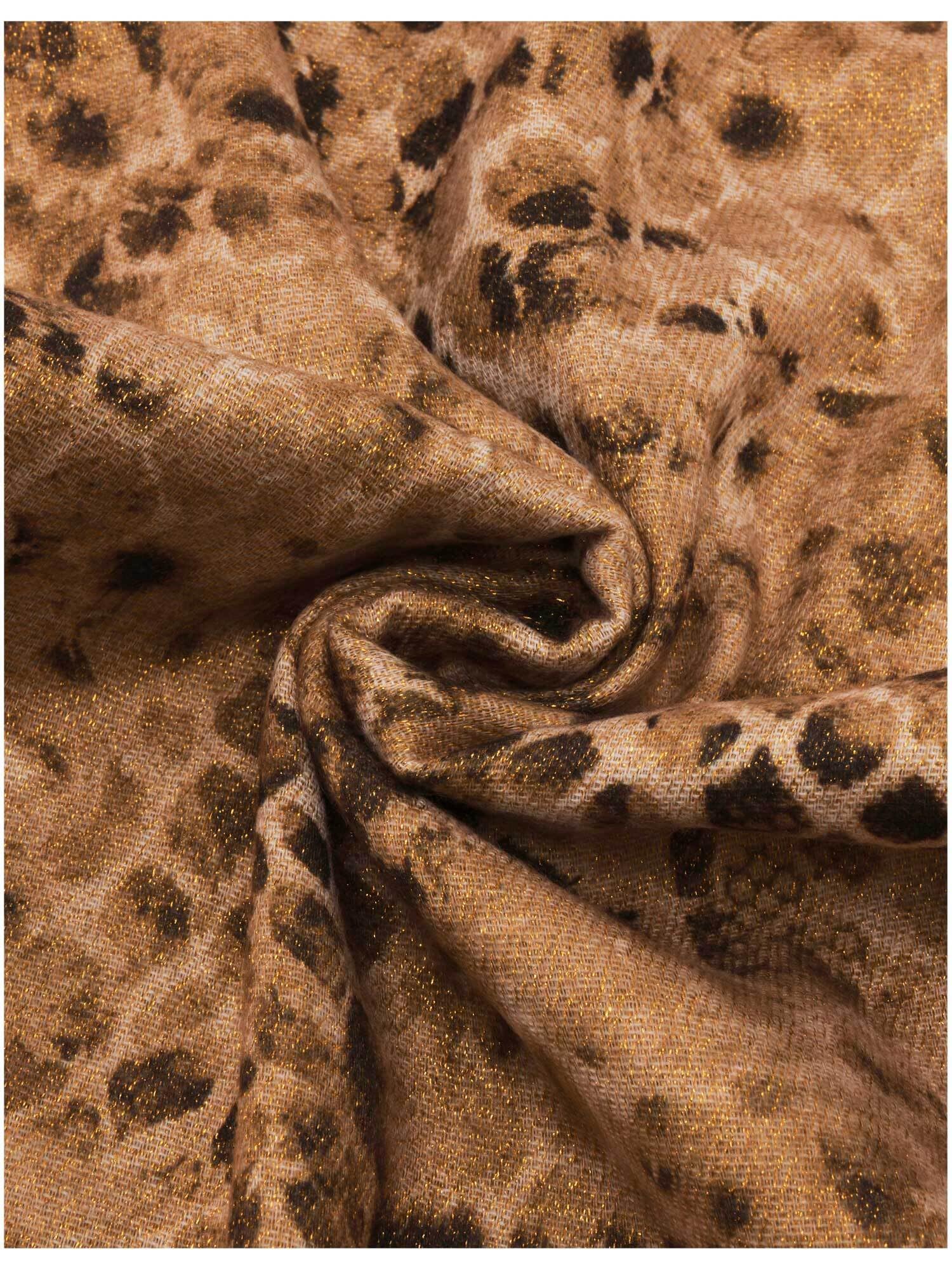 FRAAS Stola da donna double-face, stampa a pelle di serpente, glitterata, 70 x 182 cm, 100% poliestere