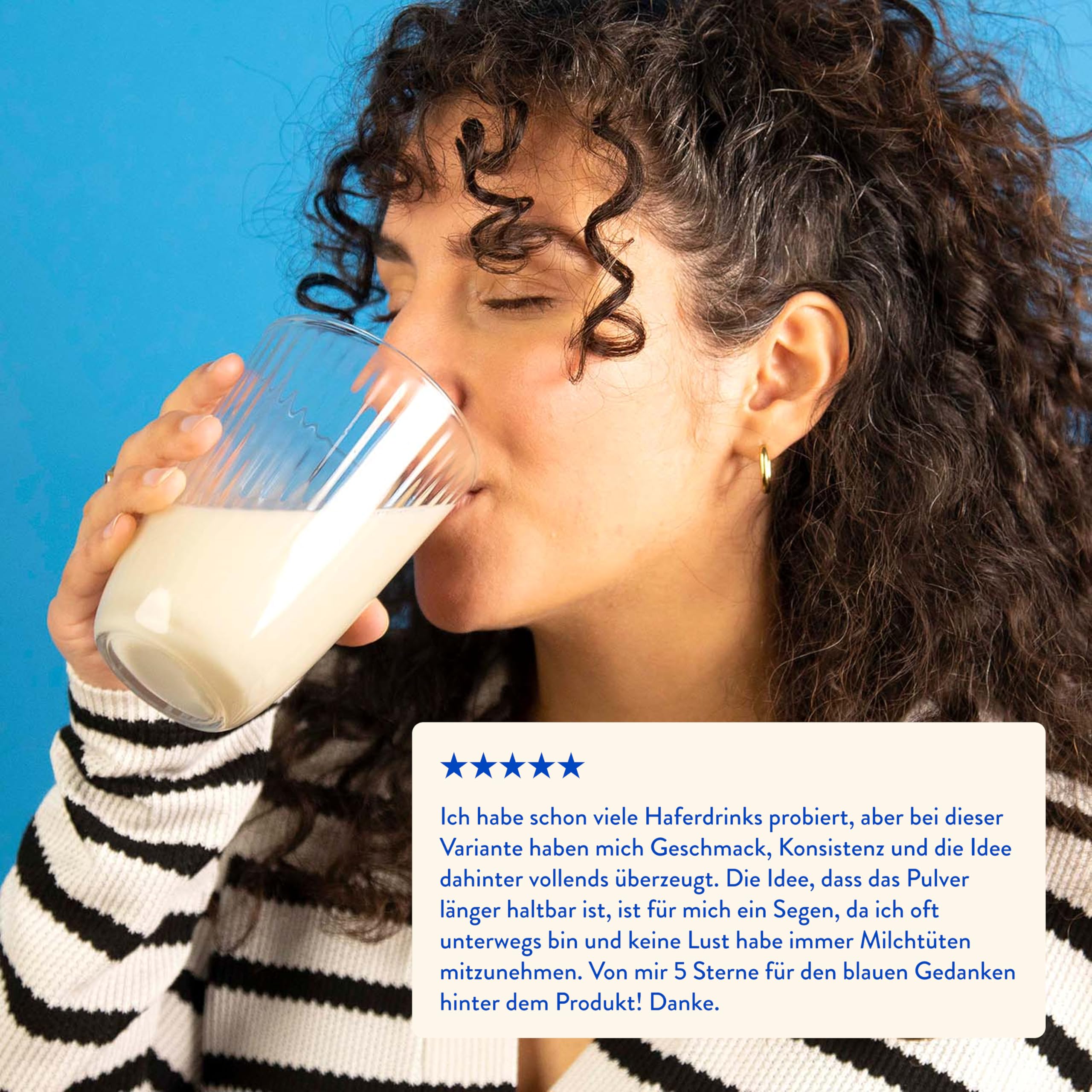 Blue Farm Starter Kit Deluxe bestehend aus Mixflasche, Dosierlöffel und 8 Liter Haferdrink zum Selbstmischen – 100% vegan, laktosefrei & glutenfrei – 90% weniger Verpackungsmüll