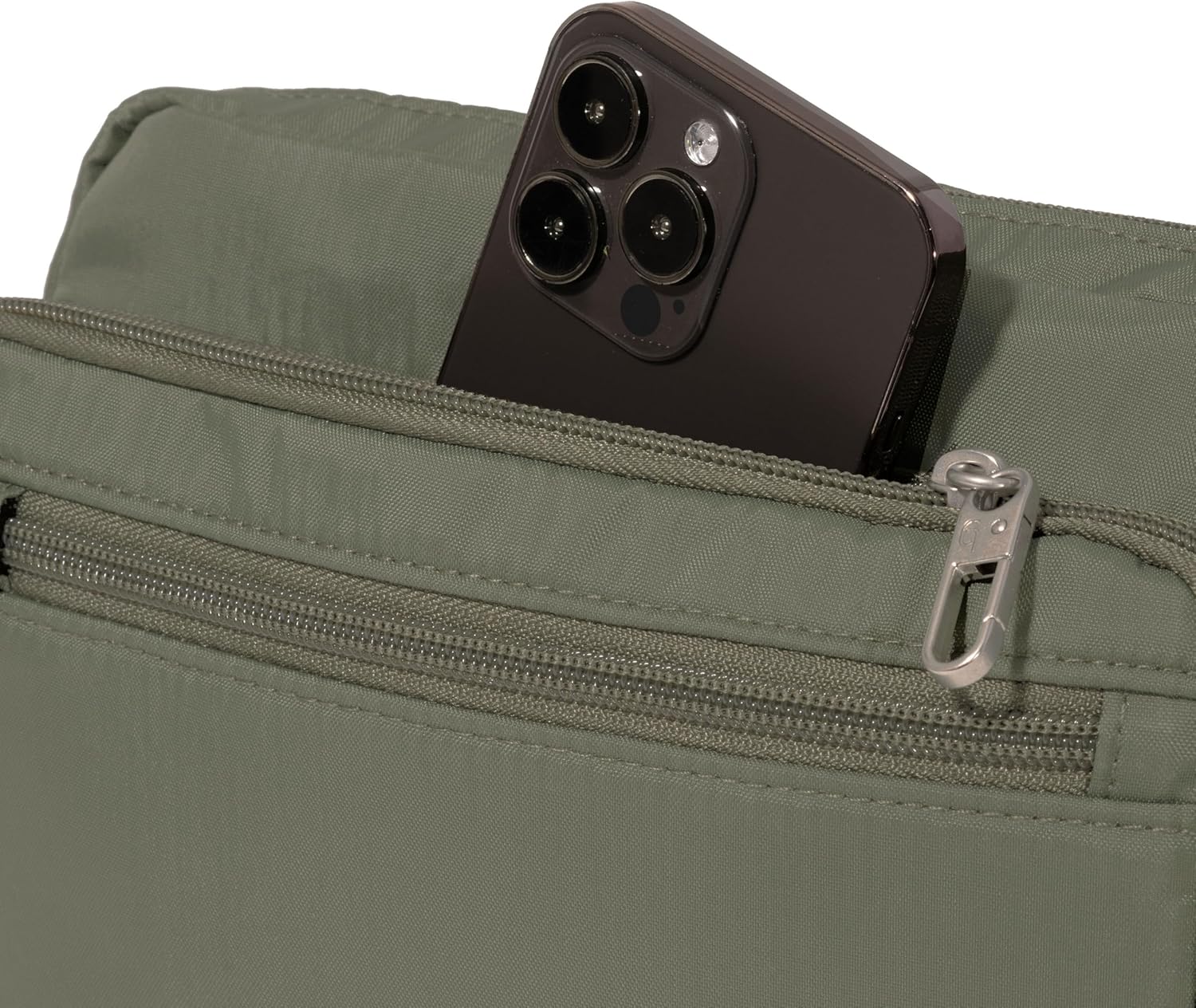 Baggallini Securtex Anti-theft Belt Bag 8.8"x5.5" Crossbody Fanny Pack for Women RFID Wallet Locking Zipper Travel Purse - Image 11