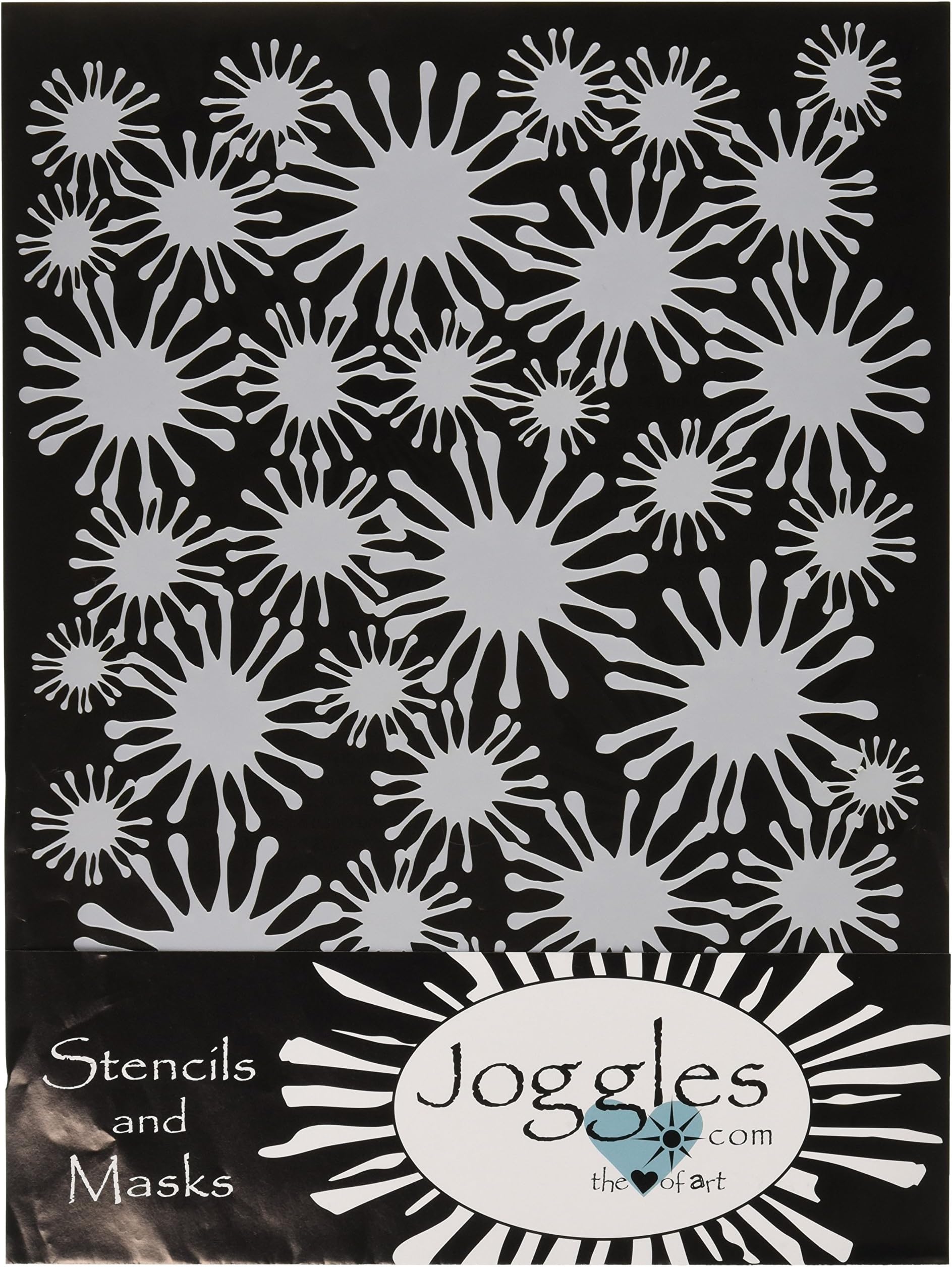 Joggles Stencil 9 x 12-inch-Star Flower Mask