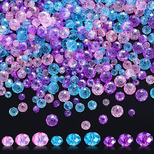 Kigeli 1350 Pieces Patriotic Crystal Beads American Patriotic Day Beads