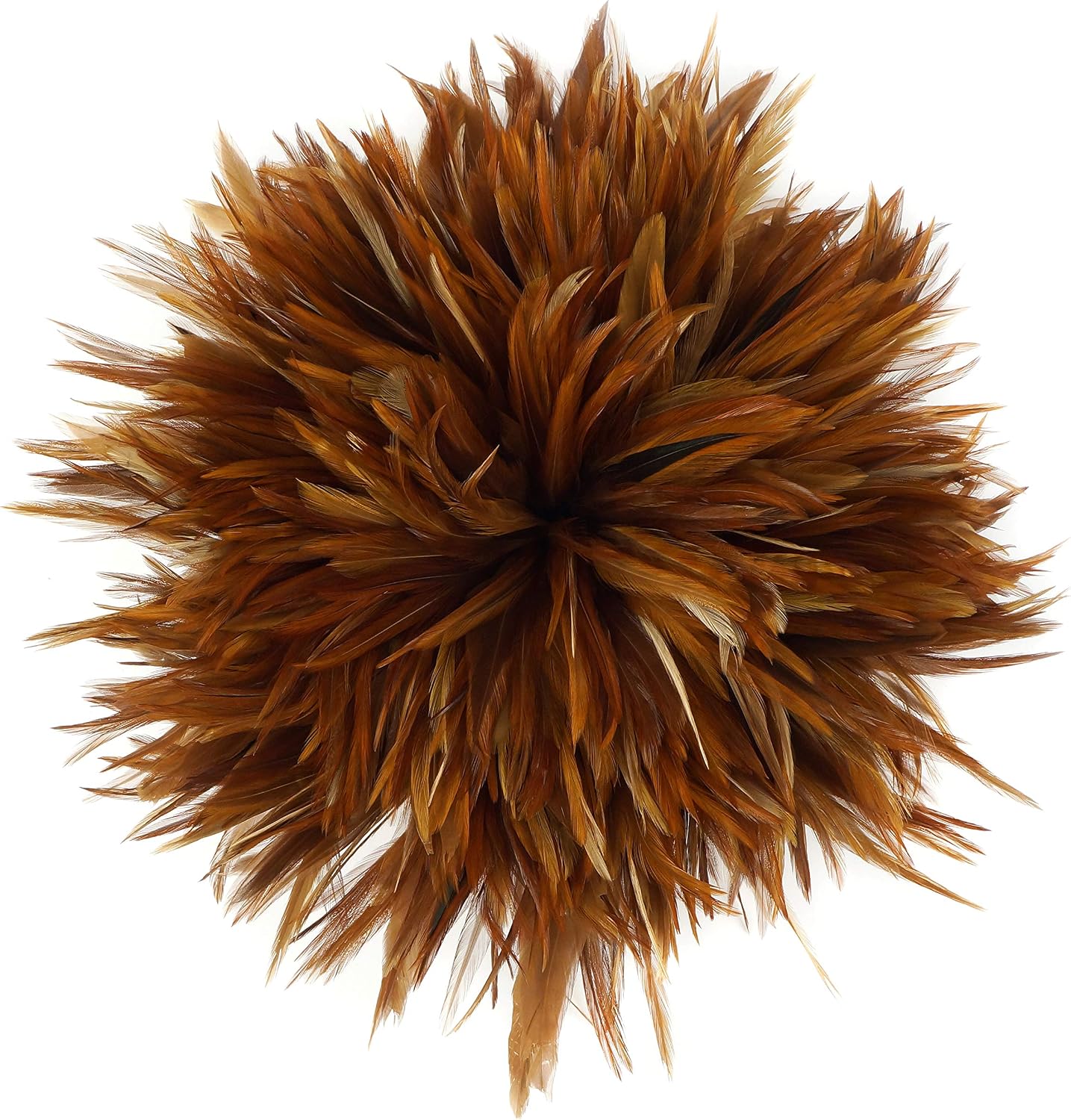 Rooster Saddle Feather Fringe Trim - 3-4" Natural Red Costume Accessory Sewing Craft Supplies