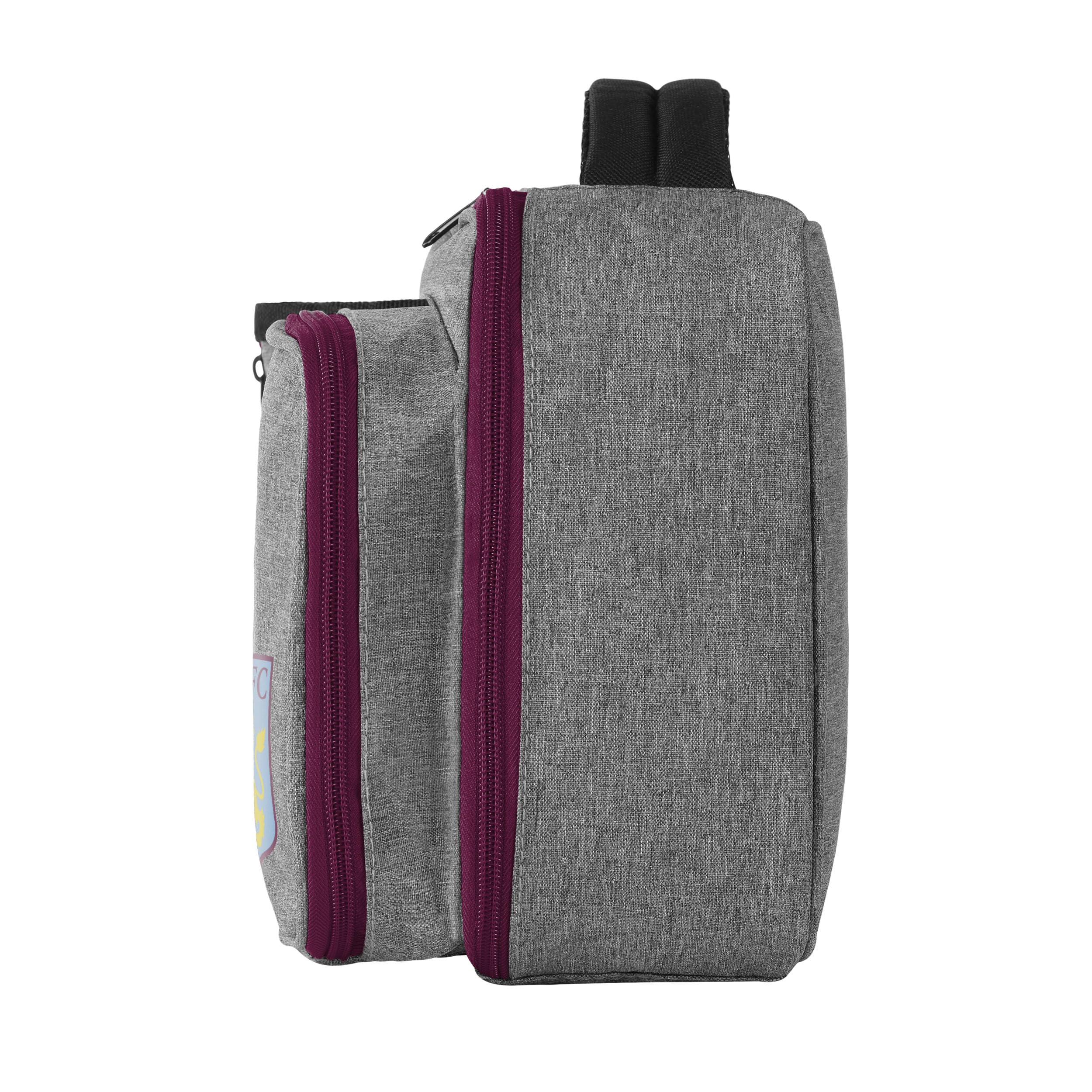 FOCO Officially Licensed Aston Villa FC Grey Lunch Bag with Bottle Holder - Image 2