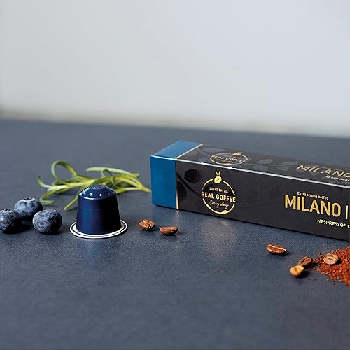 Miniatura 5 de Paquete variado de Espresso orgánico para Nespresso, 100 cápsulas de aluminio orgánico USDA, 3 espressos italianos fuertes + 1 Lungo suave, cápsulas