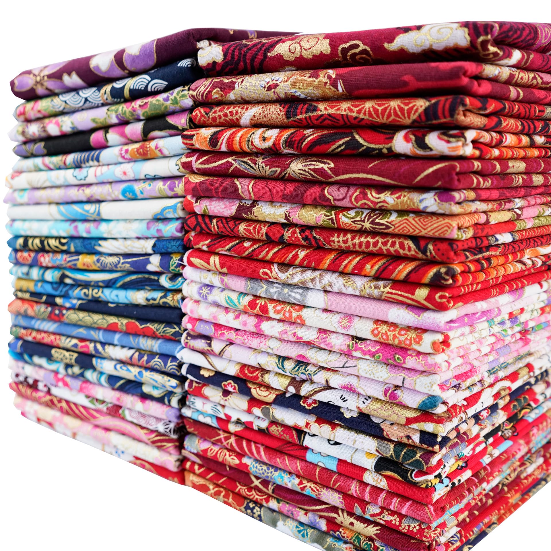 200x150 cm Japanischer Stil Baumwollstoff Meterware Bunt Gedruckt Nähstoffe mit Blume Fächer Fliegender-Kran Tücher Baumwolltuch Kleiderstoff Quiltstoffe marineblaue-Wolke