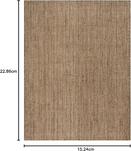Miniatura 8 de Safavieh Colección de fibra natural NF447A 2 pies 6 pulgadas x 6 pies color natural - Alfombra de yute de pasillo alta calidad hecha a mano textura