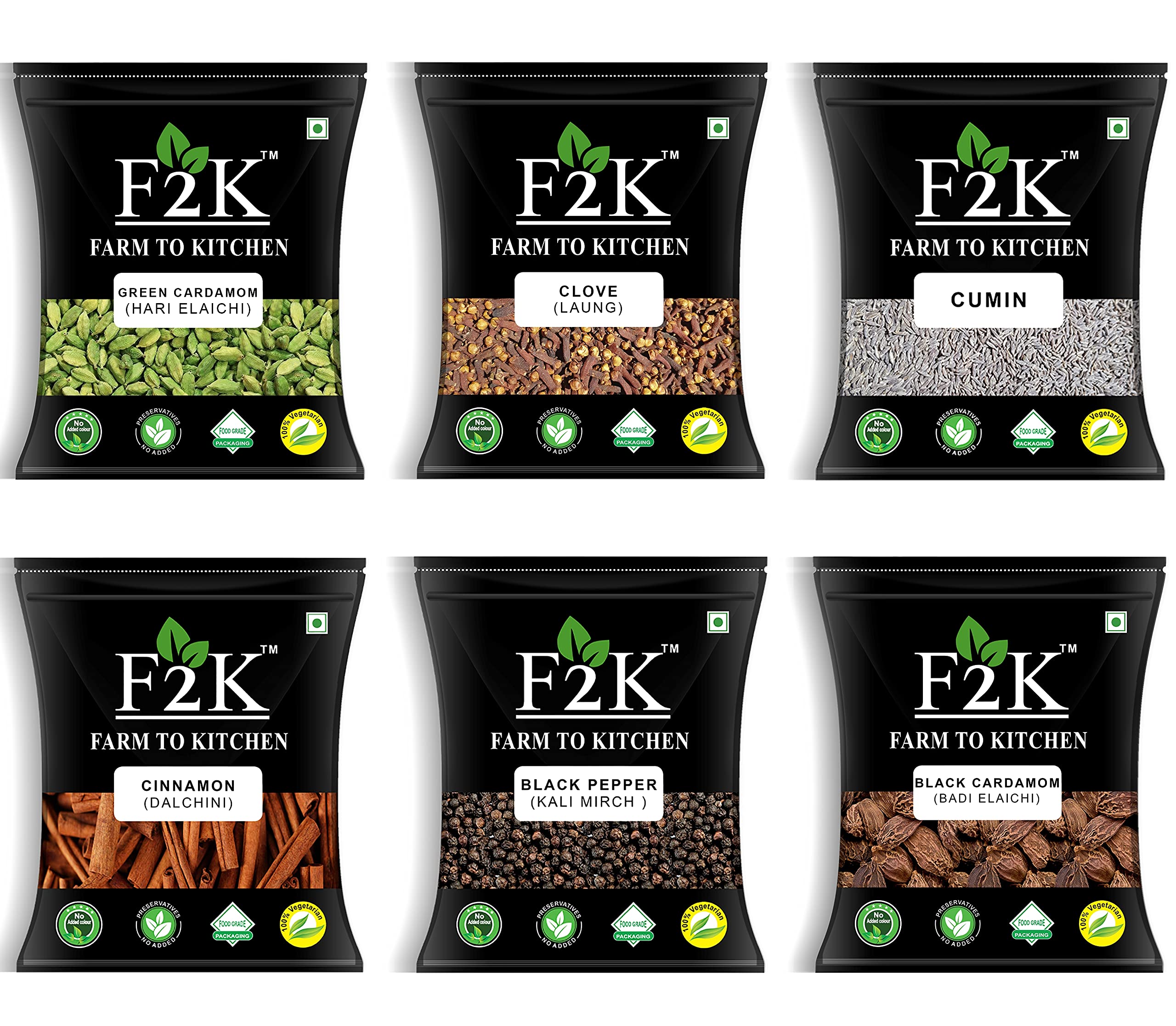 See full amazon price history chart for F2K Farm to Kitchen Whole Spices Combo Pack-Garam Masala Whole-Whole Spice Combo:Pack Of 6- Each-Premium Grade Aromatic Peppercorn-Black Cardamom-Green Cardamom-Cinnamon-Cloves-Cumin Seeds,300 Grams F2K Farm to Kitchen Whole Spices Combo Pack-Garam Masala Whole-Whole Spice Combo:Pack Of 6- Each-Premium Grade Aromatic Peppercorn-Black Cardamom-Green Cardamom-Cinnamon-Cloves-Cumin Seeds,300 Grams (B091NBKTD3) Amazon Price History, Amazon Price Tracker