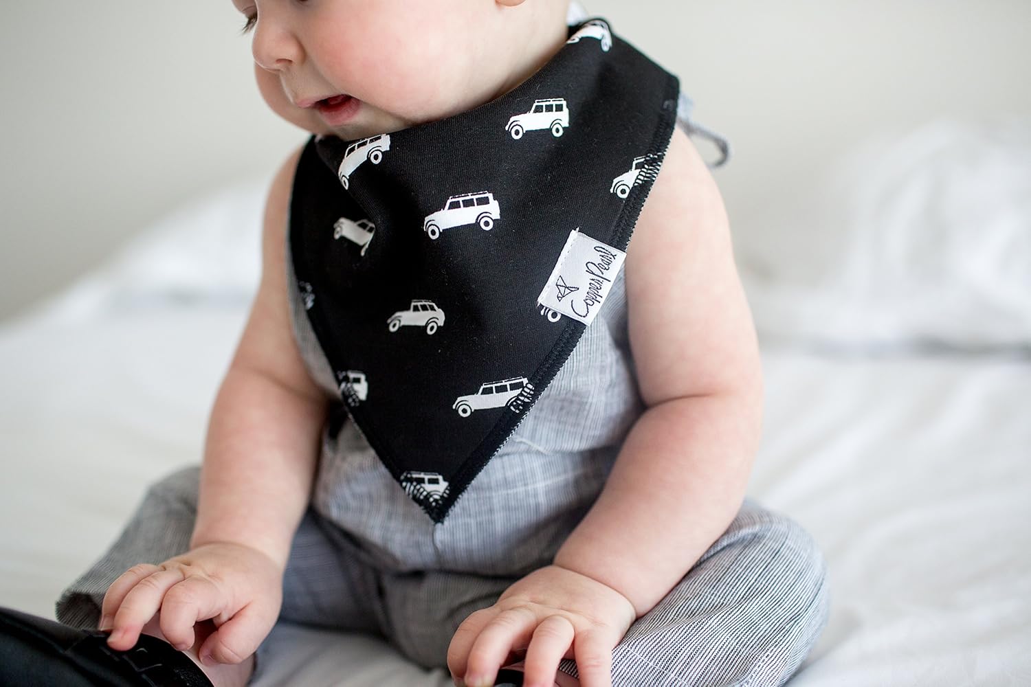 Copper Pearl Baby Bandana Drool Bibs for Drooling and Teething 4 Pack Gift Set for Boys “Safari Set