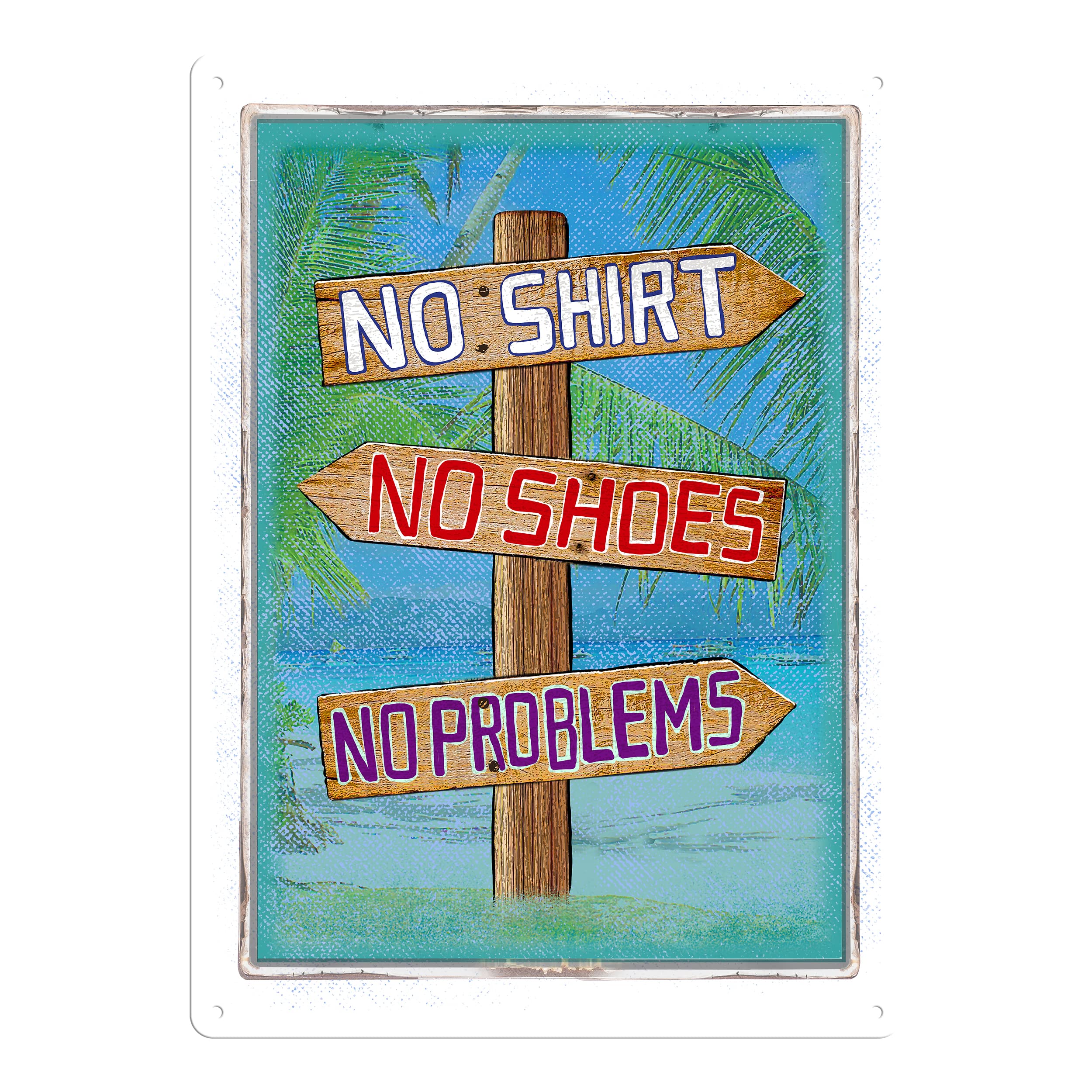 Rivers Edge Products Retro Metal Tin Sign 17 x 12 Weatherproof Metal Wall Art for Indoor or Outdoor