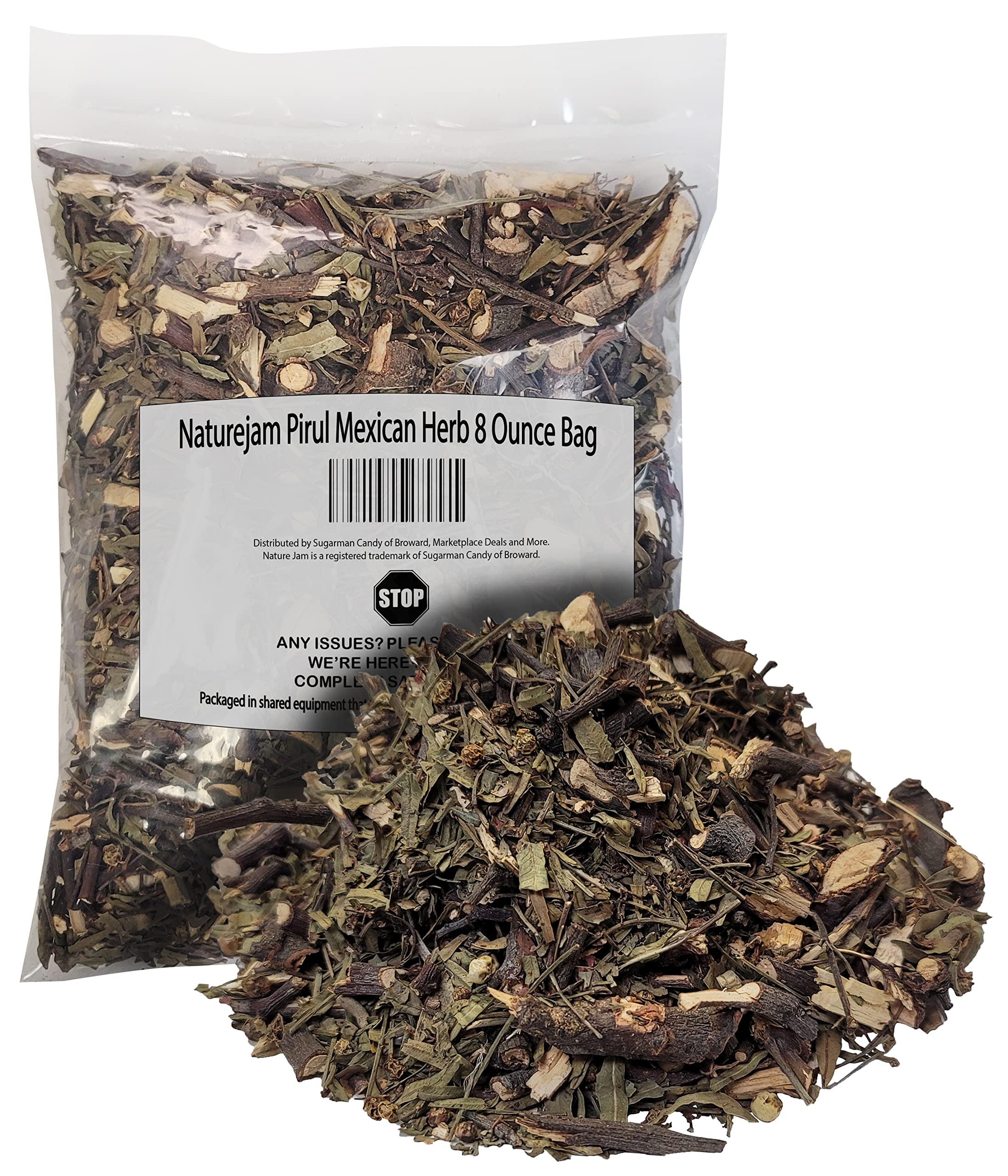 NaturejamPirul Mexican Herb 8 Ounce Bag-100% Natural Wildcraft-No Processing aka Pepper Tree, Schinus Molle, American Pepper, Peruvian Pepper Tree, Pirul, Molle Del Peru, Escobilla