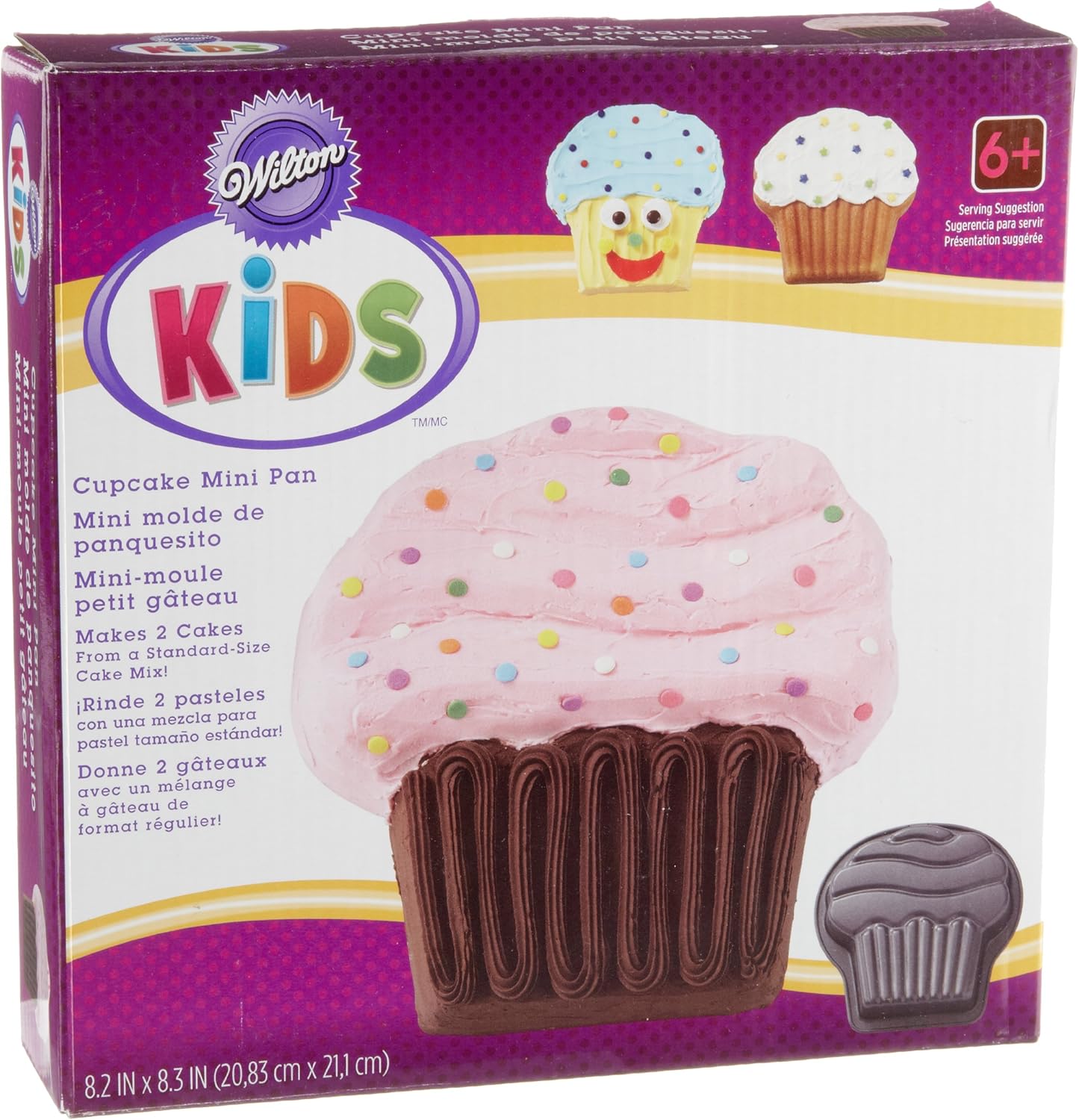 Amazon Com Wilton Kids Cupcake Mini Cake Pan Novelty Cake Pans Home Kitchen