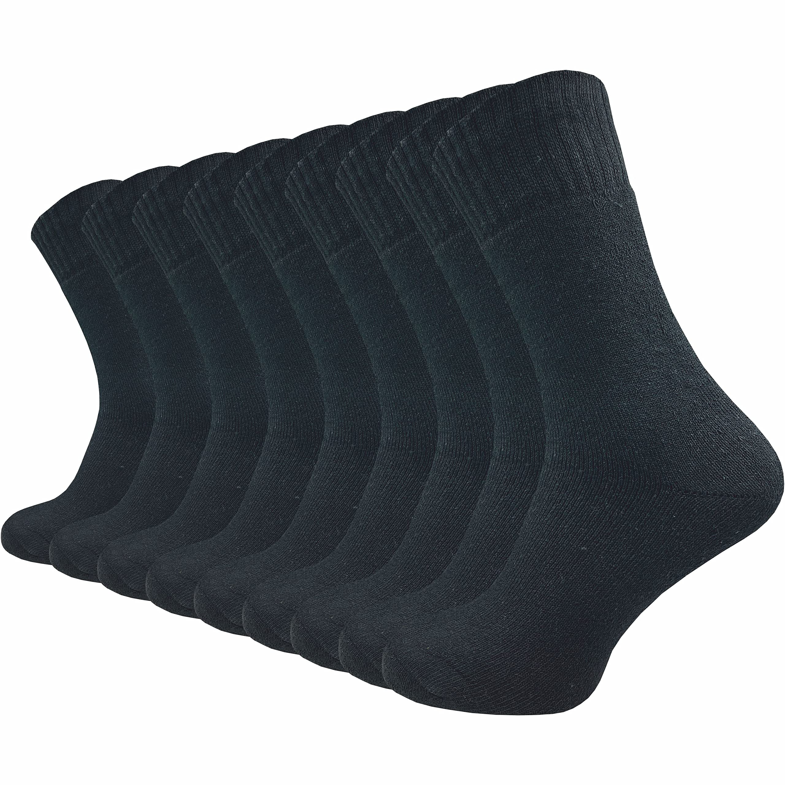 Lot De 9 Paires De Chaussettes De Chasse Homme - Robustes, Semelle éponge Anti-ampoules, Motif Cerf, Pour Outdoor, Armée Et Loisirs