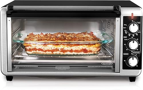 Miniatura 12 de Horno tostador a convección Black + Decker, 8 rebanadas, extra-amplio, para mesada, Acero inoxidable/Negro