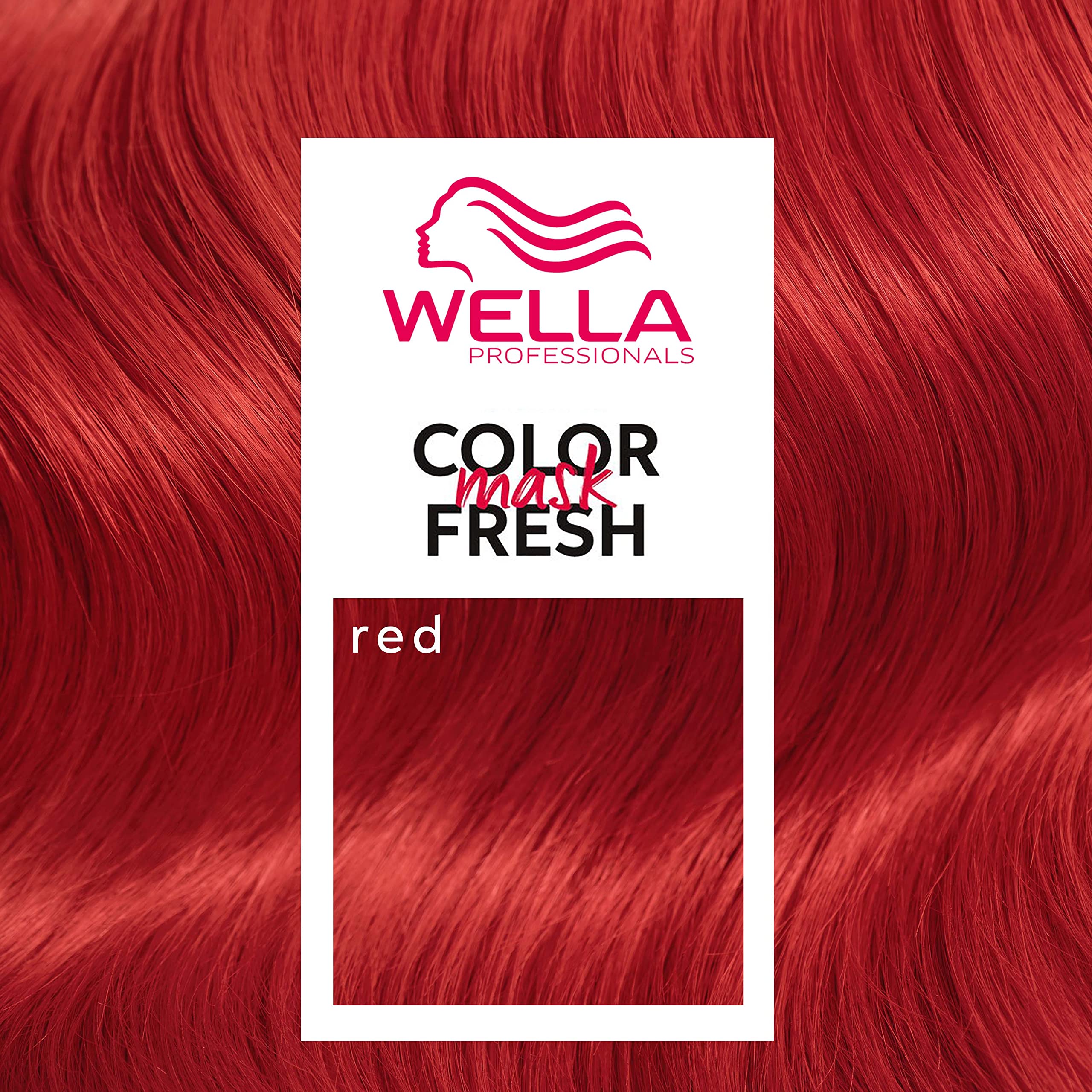Wella Color Fresh Mask, Lebendige Farbtöne, temporäre Farbe, beschädigungsfrei, rot