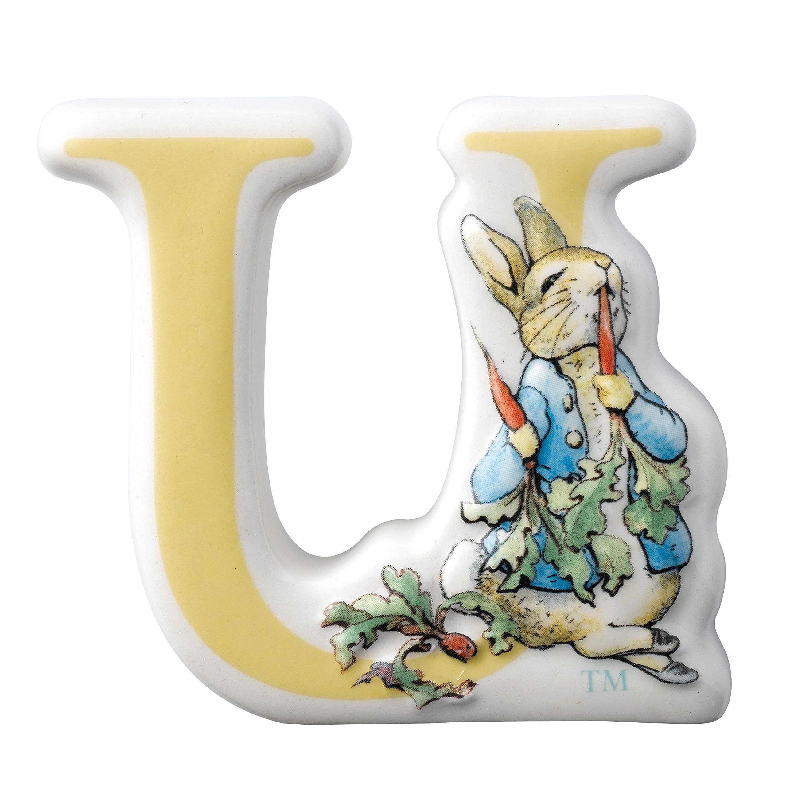 Enesco Multi-Colour Beatrix Potter Alphabet, Letter U - Peter Rabbit