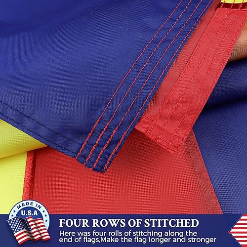 Miniatura 3 de Bandera de doble cara del estado de Nuevo México, 3 x 5 para exteriores, fabricada en Estados Unidos, las banderas NM de larga duración, nailon 210D