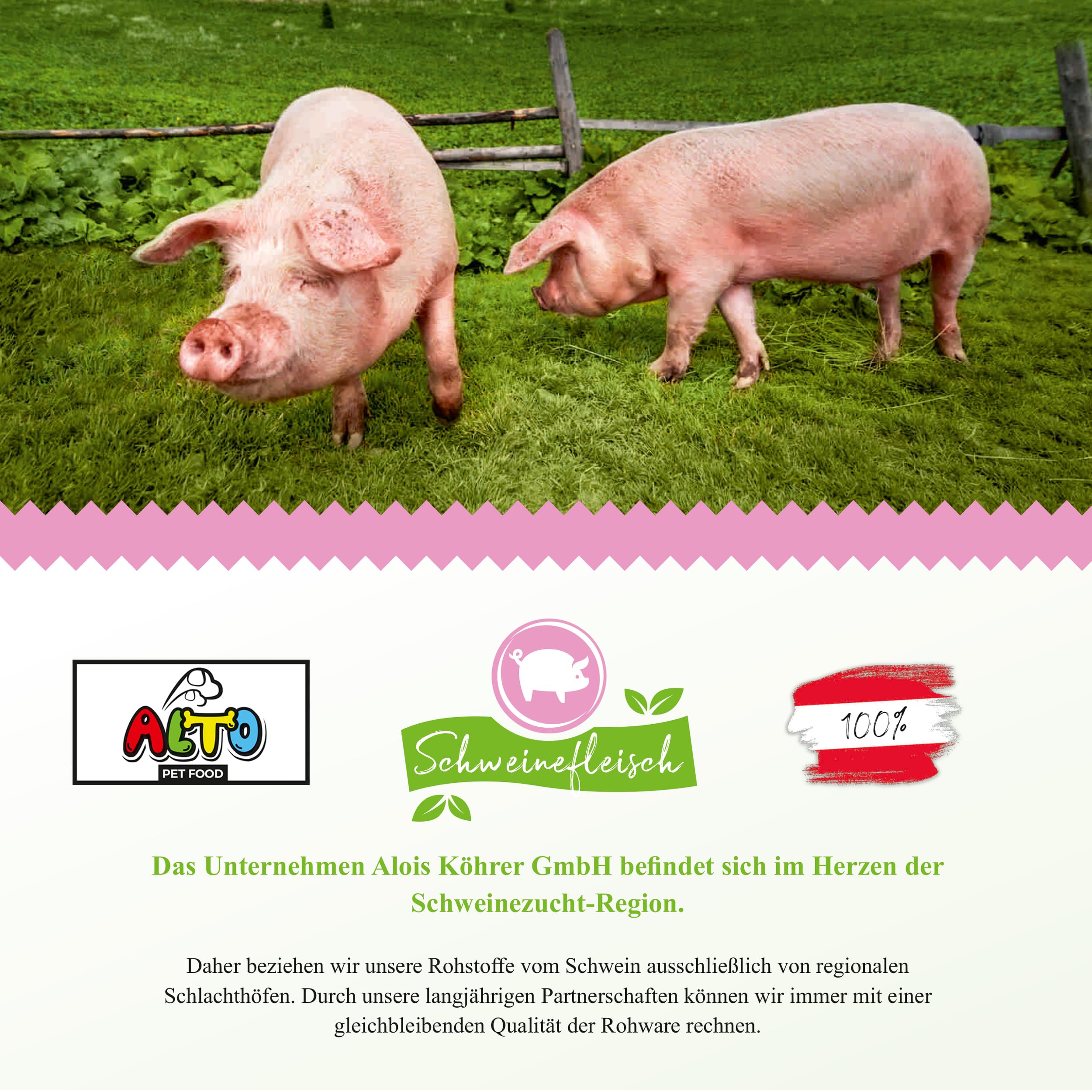 Alto - 10 XL ganze Schweine-Ohren für Hunde | getrocknete Schweineohren ohne fettige Muschel | auch für Welpen - 100% Natürlich | hergestellt in Österreich