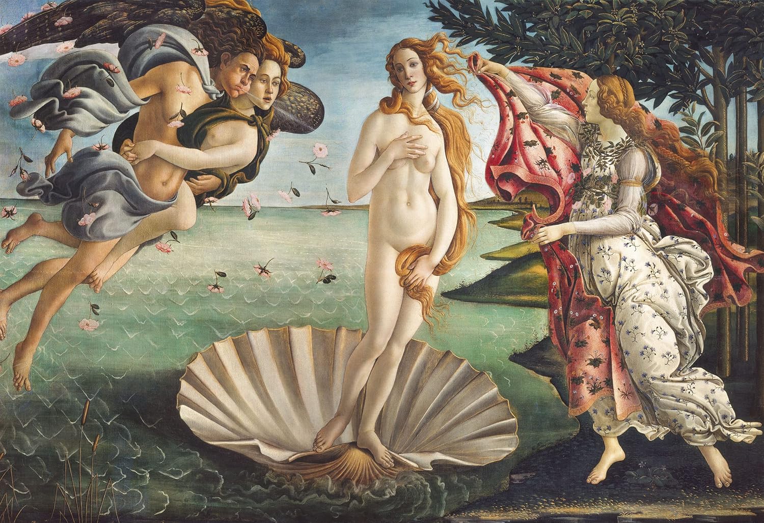 Clementoni 32572 El Nacimiento de Botticelli 2000pcs Museum Collection Birth of Venus 2000 Pieces, Made in Italy, Jigsaw Puzzle for Adults, Multicolor, Medium