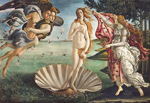 Miniatura 2 de Clementoni 32572 El Nacimiento de Botticelli 2000 piezas Colección Museum Nacimiento de Venus 2000 piezas, fabricado en Italia, rompecabezas para