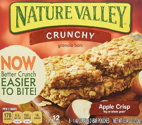 Nature Valley Apple Crisp - Barras de granola crujientes de manzana, 8.9 onzas