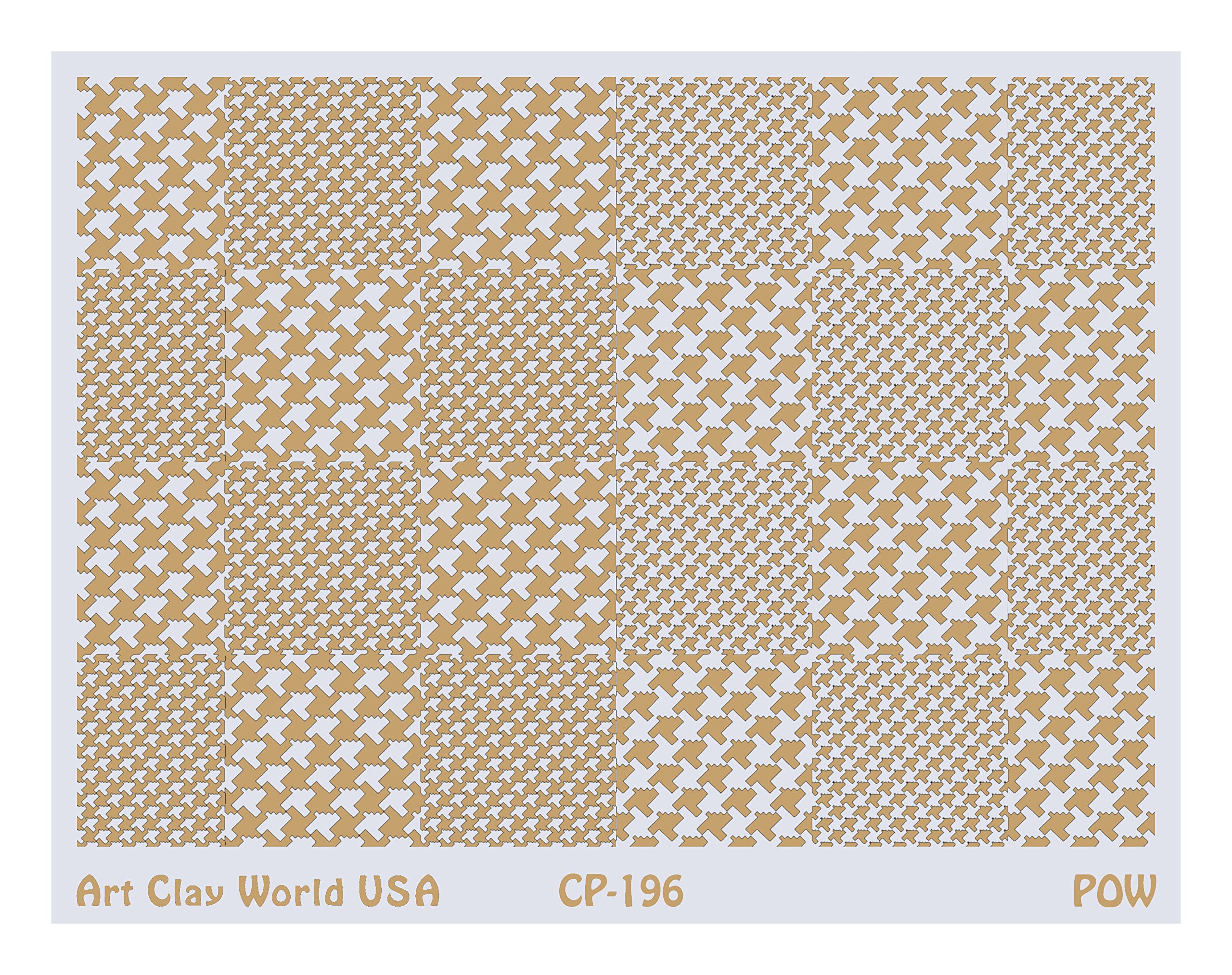 Low Relief Texture Plate POW Design - 1 Pc.