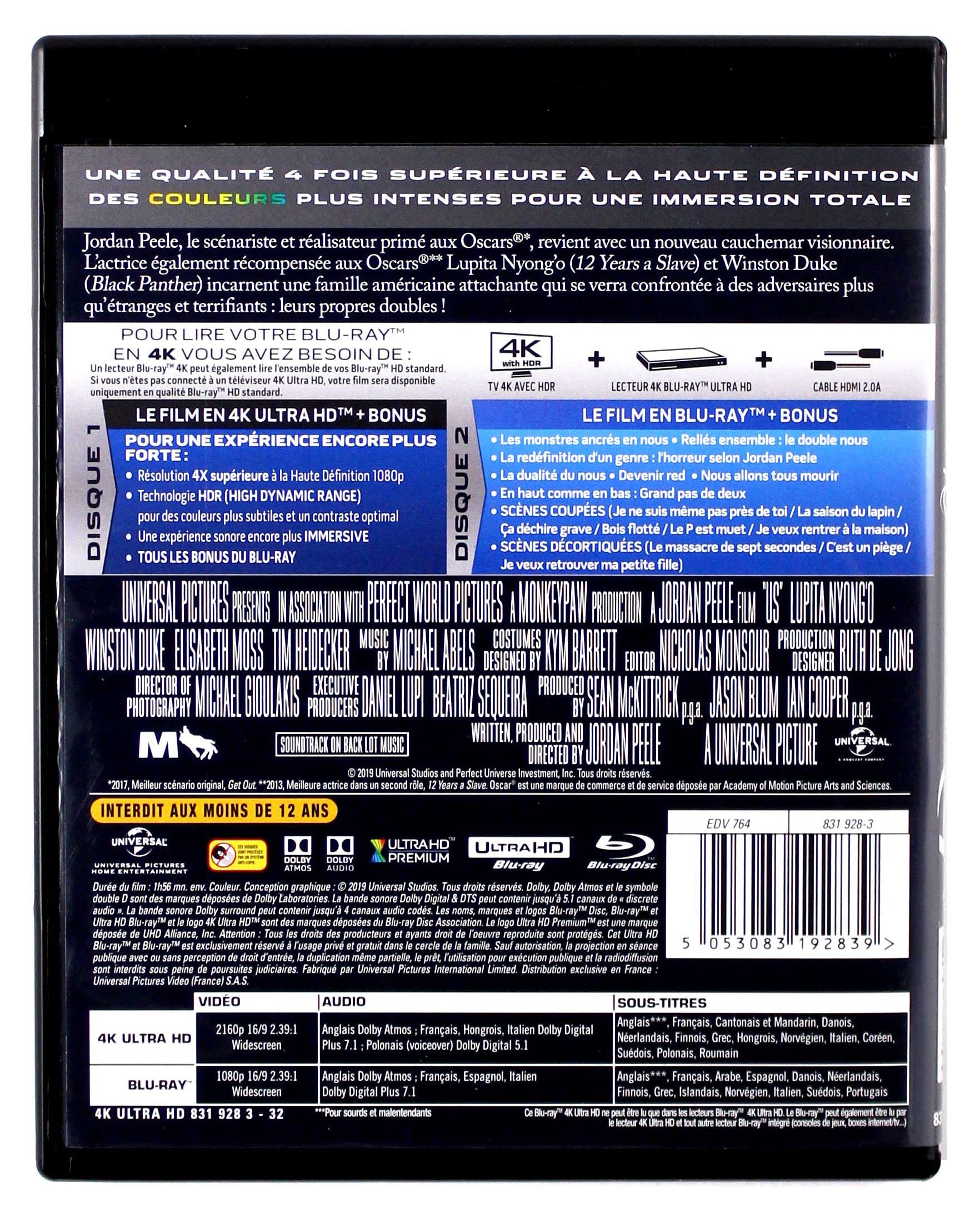 Us [4K Ultra-HD + Blu-Ray]