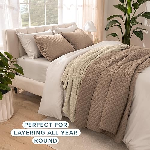 Miniatura 3 de Bare Home Juego de colcha  FullQueen  Decoración ligera de cama  Alternativa de edredón  Colcha acolchada para todas las estaciones