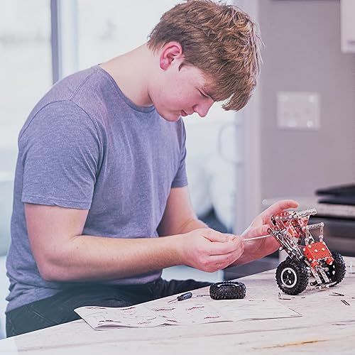 Miniatura 4 de Erector Set for Boys - Girls | Metal Model Kits for Adults Teens and Advanced Kids Stem Toys | Build A Car Plane or Excavator | Educational Toys |