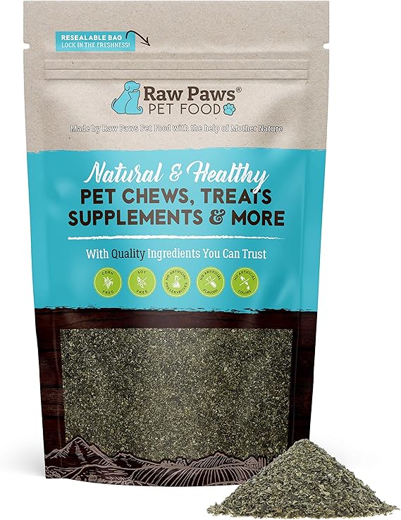Raw Paws Pet Organic Sea Kelp for Dogs & Cats, 4oz Seaweed Powder